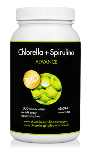 ADVANCE nutraceutics - Chlorella + Spirulina ADVANCE 1000 tabliet - BIO kvalita